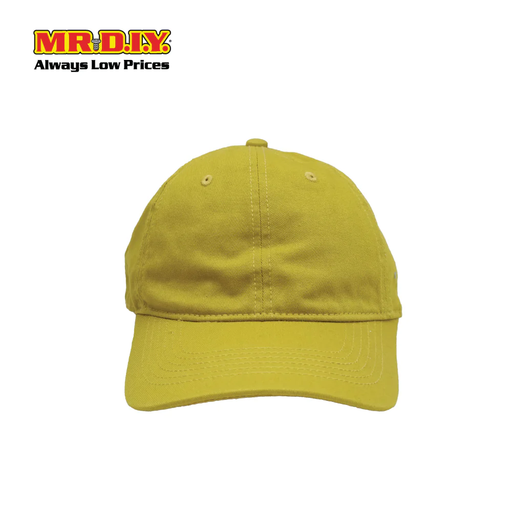 (MR.DIY) Adjustable Cotton Snapback Cap - YELLOW - Color Series - Image 3
