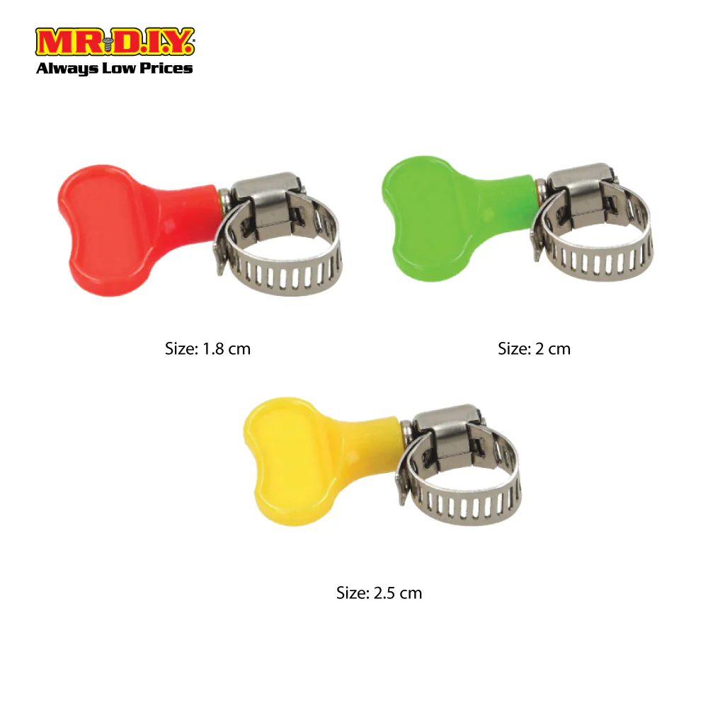 (MR.DIY)  Adjustable Screw Multi-size Hose Clamp (6pcs) - Image 2