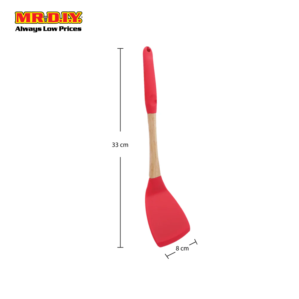 (MR.DIY) AIDAOU Non-Stick Silicone Handle Turner Shovel Spatula B-3304 - Image 3