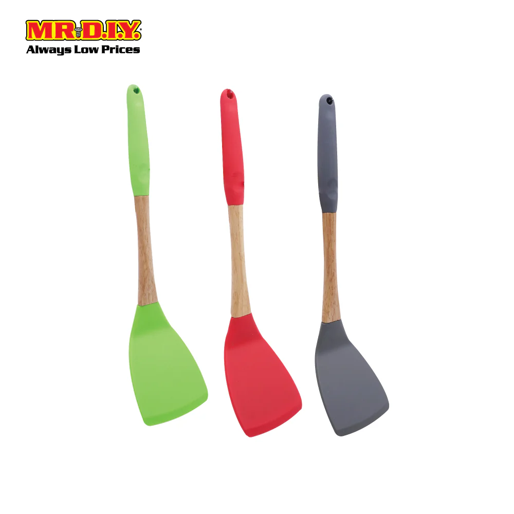 (MR.DIY) AIDAOU Non-Stick Silicone Handle Turner Shovel Spatula B-3304 - Image 4