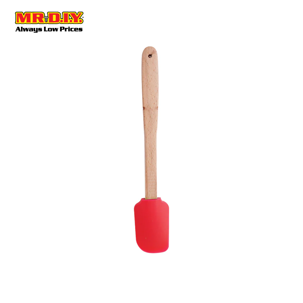 (MR.DIY) AIDAOU Wooden Handle Silicone Spatula (29cm) - Image 5