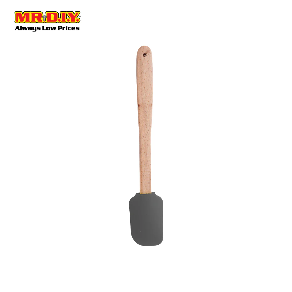 (MR.DIY) AIDAOU Wooden Handle Silicone Spatula (29cm) - Image 6