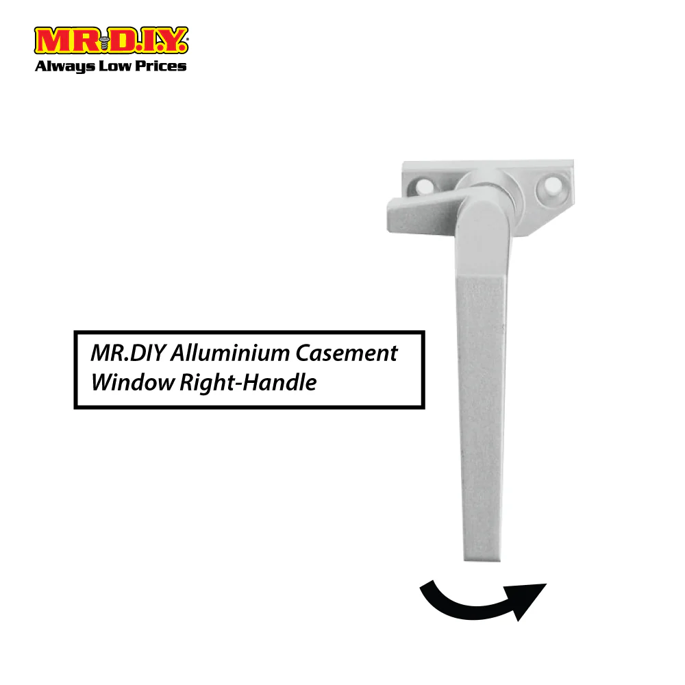 (MR.DIY) Alluminium Casement Window Stopper Right-Handle (10cm) - Image 2