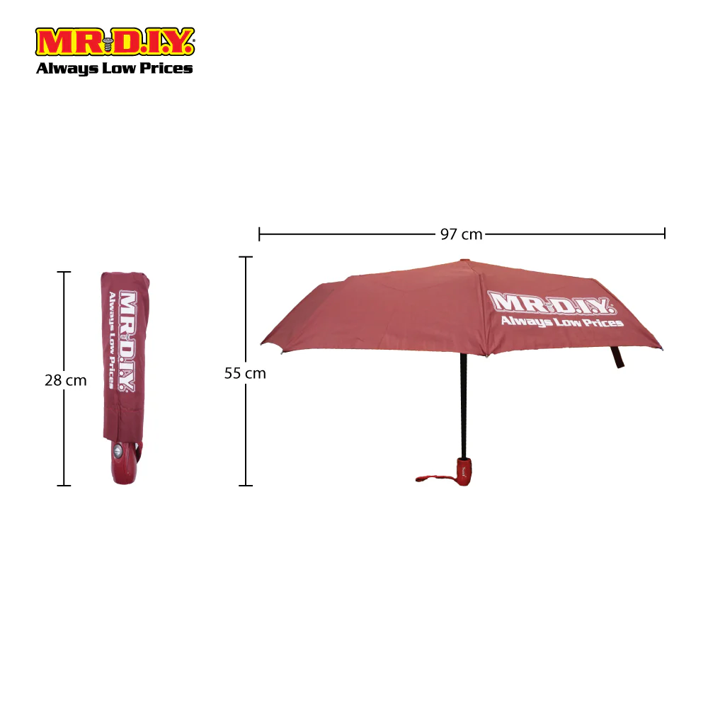MR.DIY Automatic Foldable Umbrella (97cm x 55cm)- NOT FOR SALE - Image 2