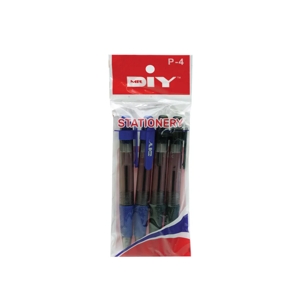 (MR.DIY) Ball Pen 0.7mm (4 pcs) - Image 2