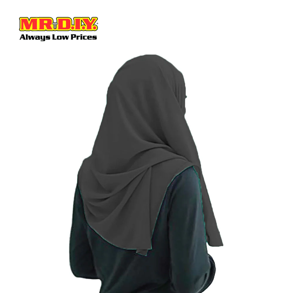 (MR. DIY) Basic Chiffon Scarf (45inch) - Black - Color Series - Image 2