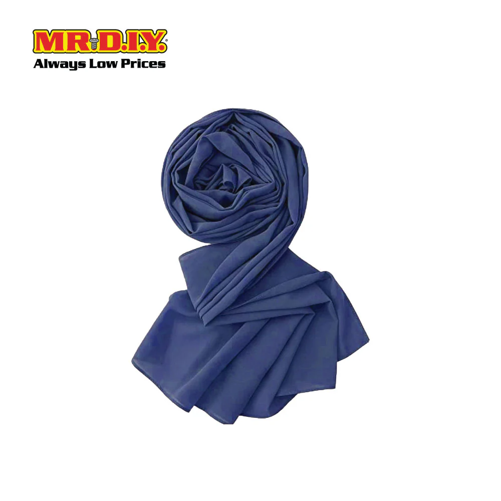 (MR. DIY) Basic Chiffon Scarf (45inch) - Blue - Color Series - Image 4