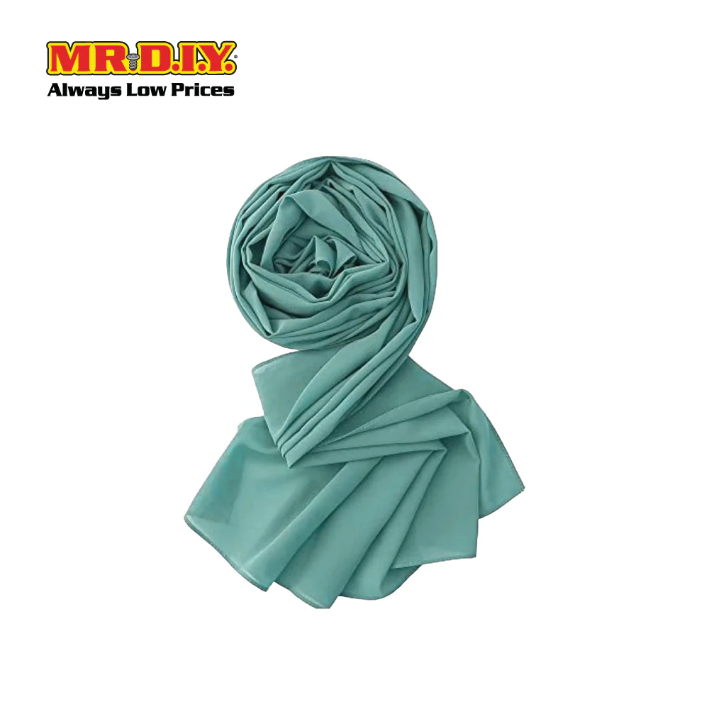 (MR. DIY) Basic Chiffon Scarf (45inch) - Green - Color Series - Image 3