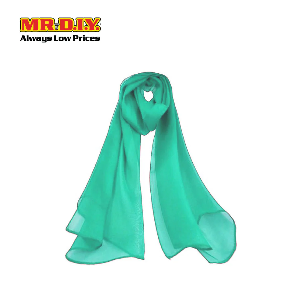 (MR. DIY) Basic Chiffon Scarf (45inch) - Green - Color Series - Image 5