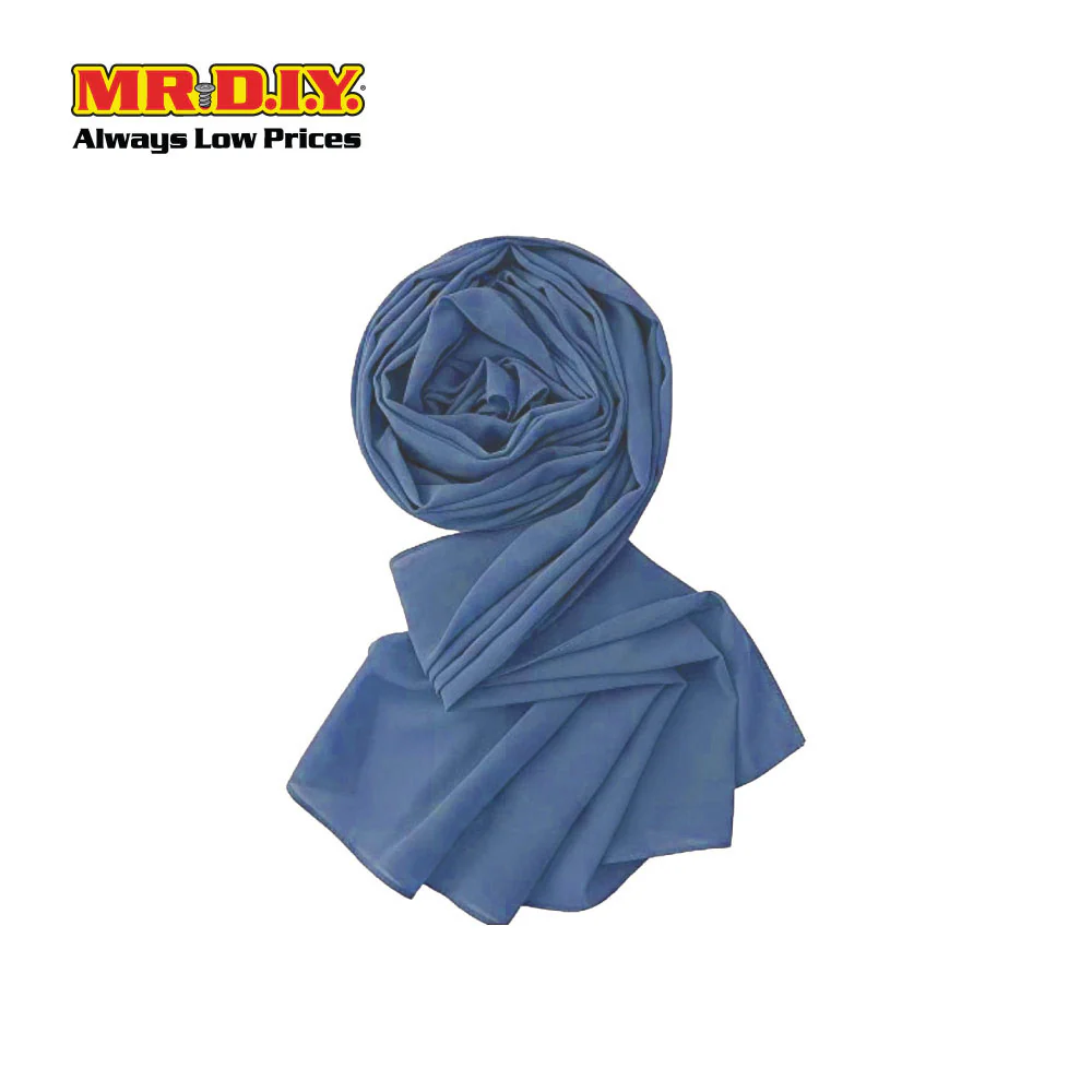 (MR. DIY) Basic Chiffon Scarf (45inch) - Light Blue - Color Series - Image 2