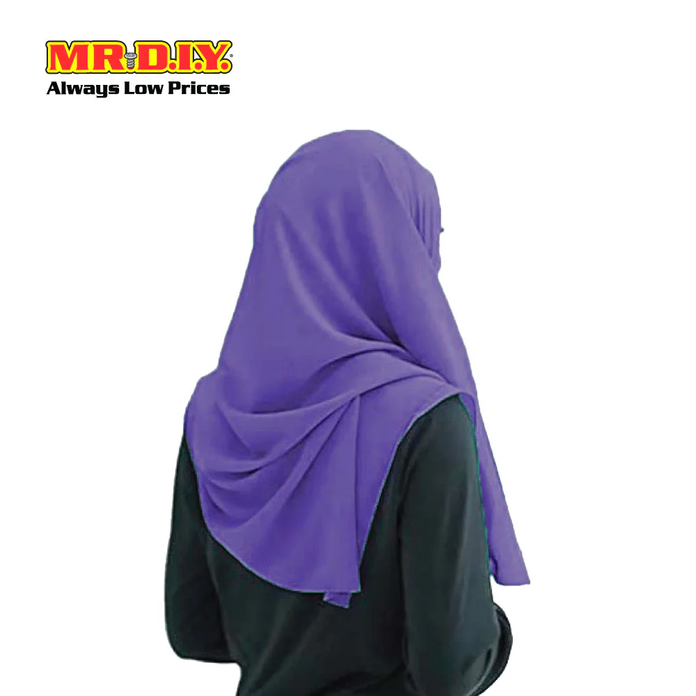 (MR. DIY) Basic Chiffon Scarf (45inch) - Purple - Color Series - Image 2