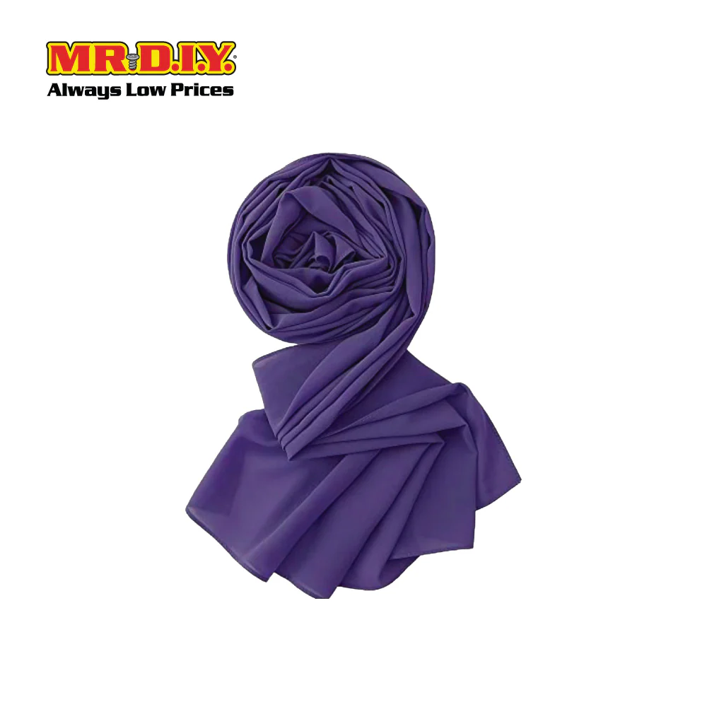 (MR. DIY) Basic Chiffon Scarf (45inch) - Purple - Color Series - Image 3