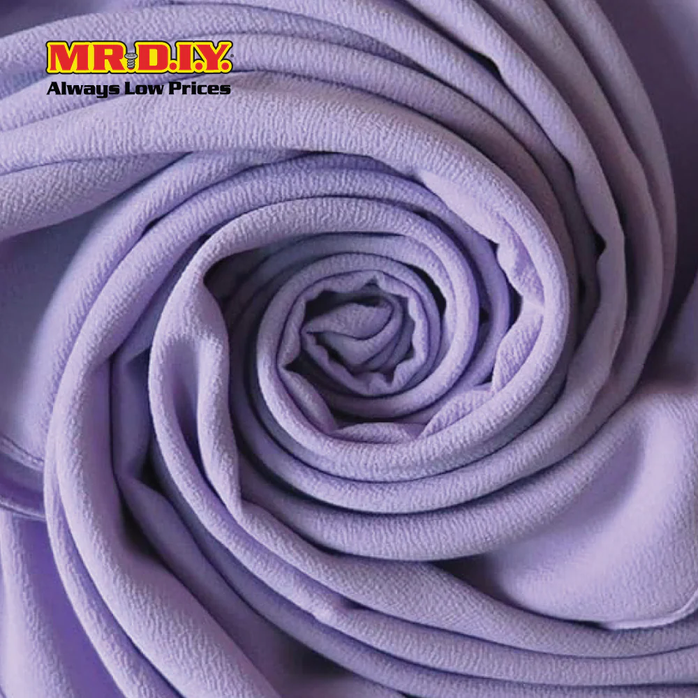 (MR. DIY) Basic Chiffon Scarf (45inch) - Purple - Color Series - Image 4