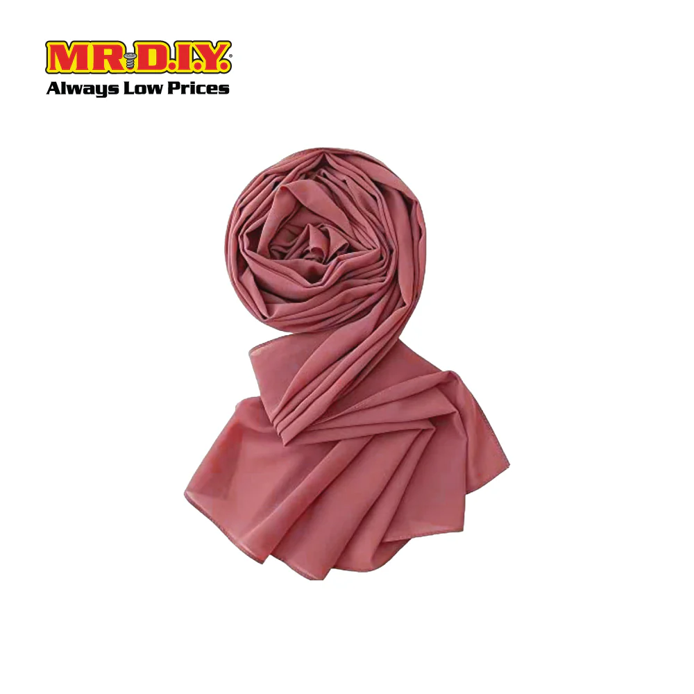 (MR. DIY) Basic Chiffon Scarf (45inch) - Red - Color Series - Image 4