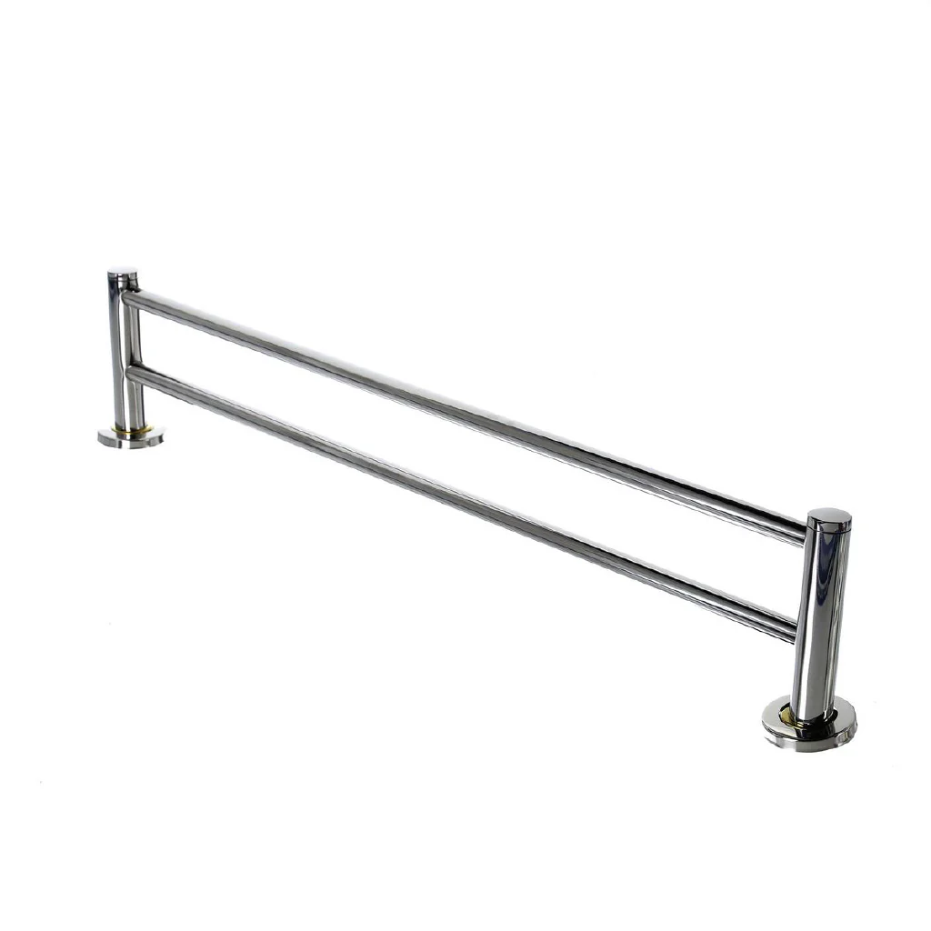 (MR.DIY) Bathroom Double Pole Stainless Steel Towel Rack (80cm) - Image 3