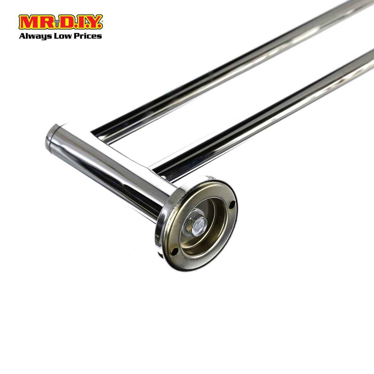 (MR.DIY) Bathroom Double Pole Stainless Steel Towel Rack (80cm) - Image 4