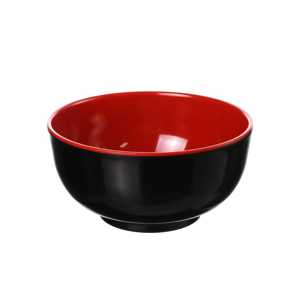 (MR.DIY) Black And Red Bowl 7' D5007 - Image 2