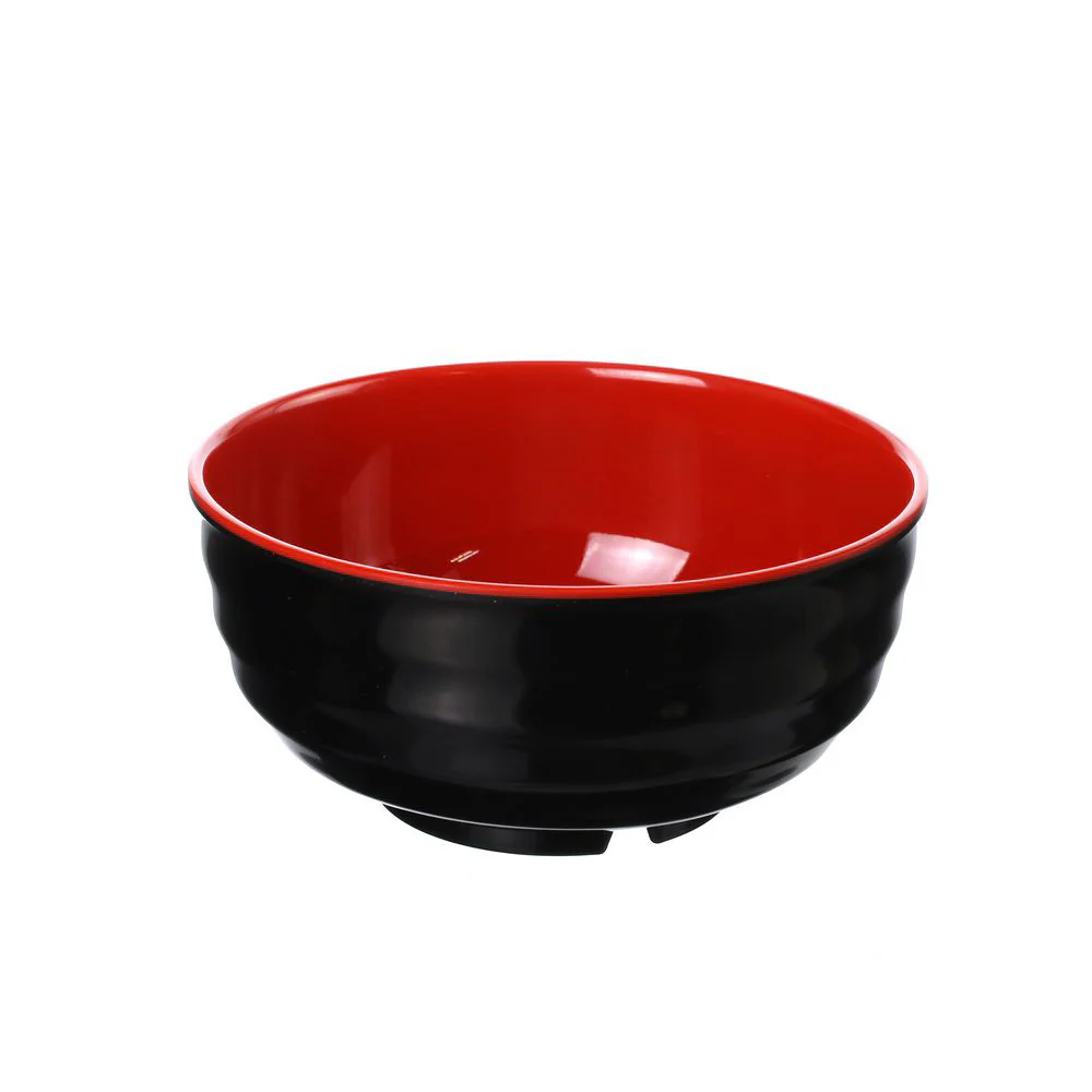 (MR.DIY) Black And Red Bowl  8' B668 - Image 2
