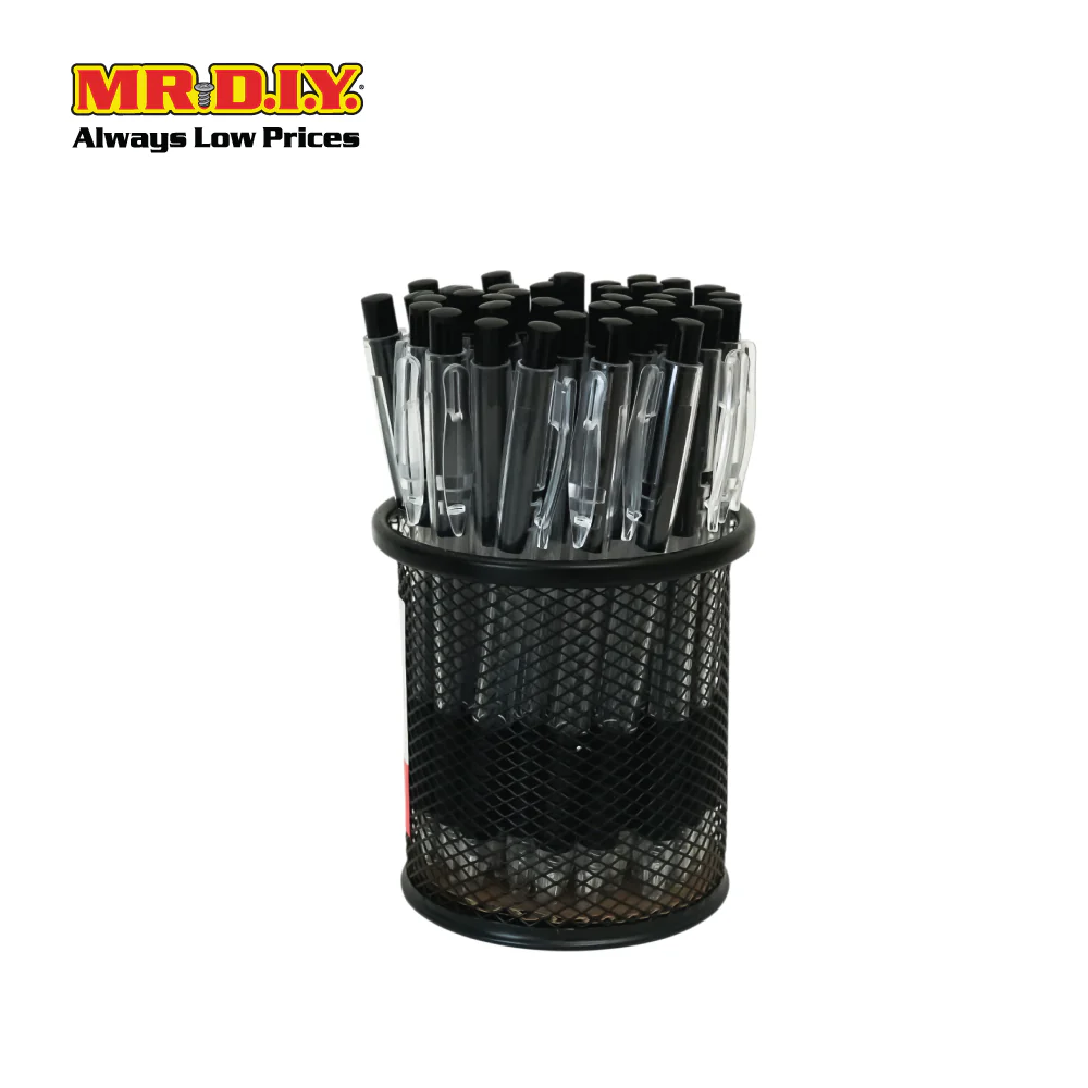 (MR.DIY) Black Ballpoint Pen (1.0 mm) (40 pcs) - Image 2