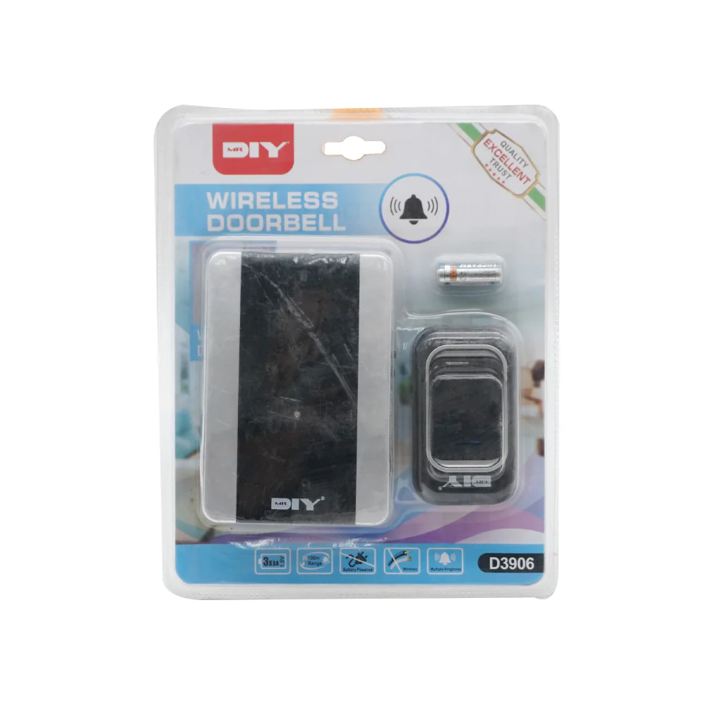 (MR.DIY) Black Battery Wireless Doorbell - Image 3