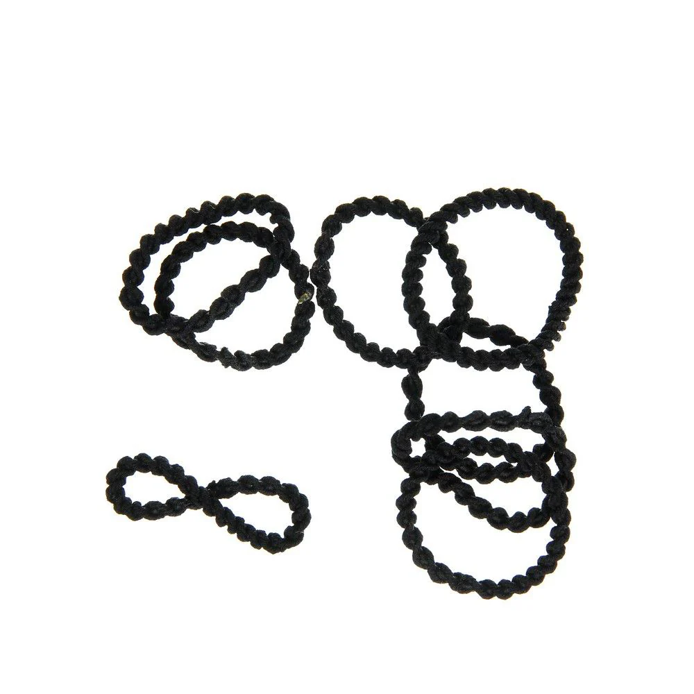(MR.DIY) Black Fashion Hair Band 8Pcs - Image 2