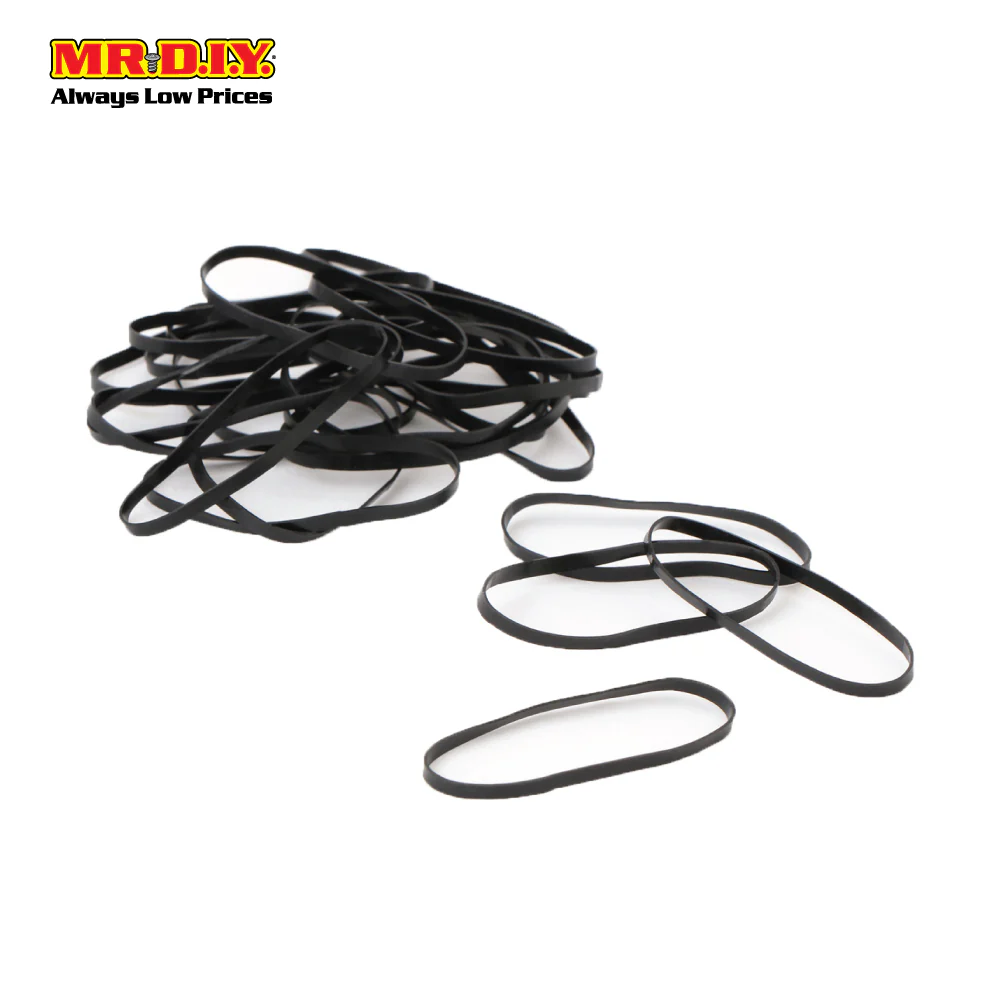 (MR.DIY) Black Rubber Band (100pcs) - Image 2