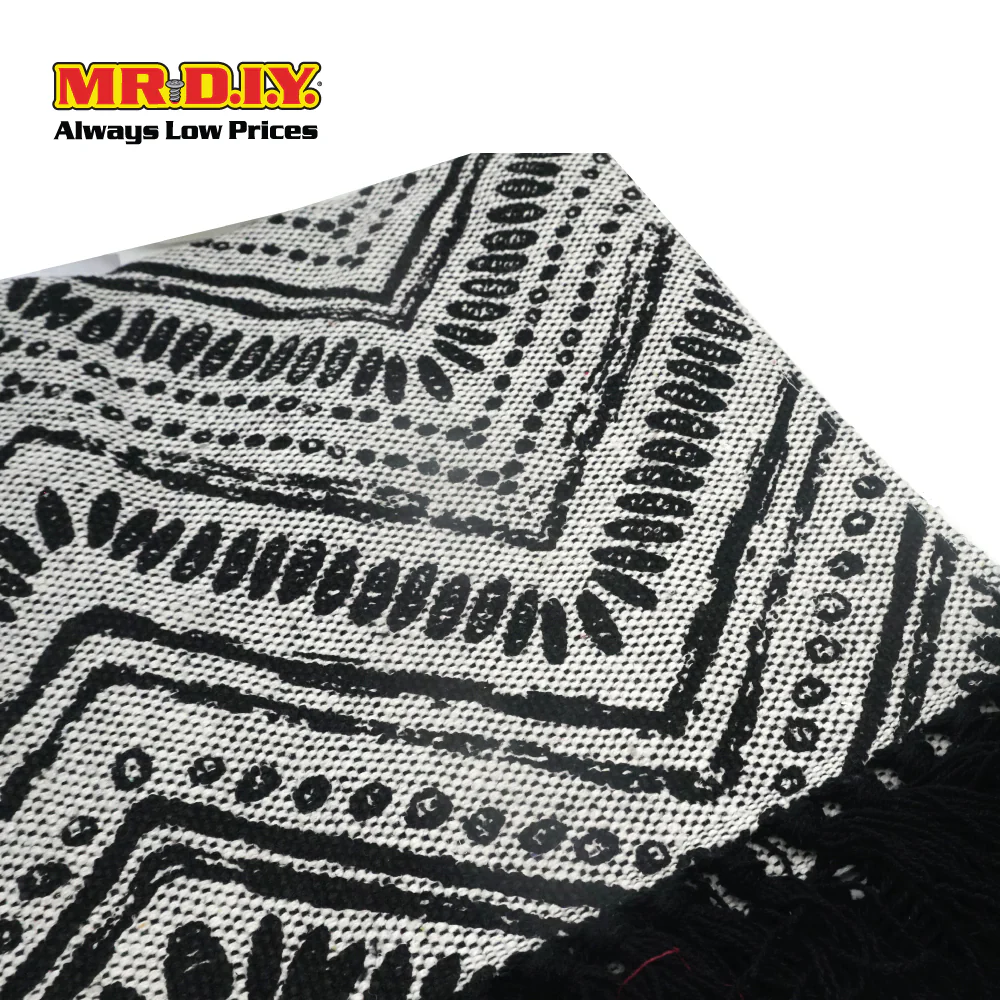 (MR.DIY) Boho Nordic  Style Printed Cotton Home Floor Mat (45 x 65cm) - Image 2