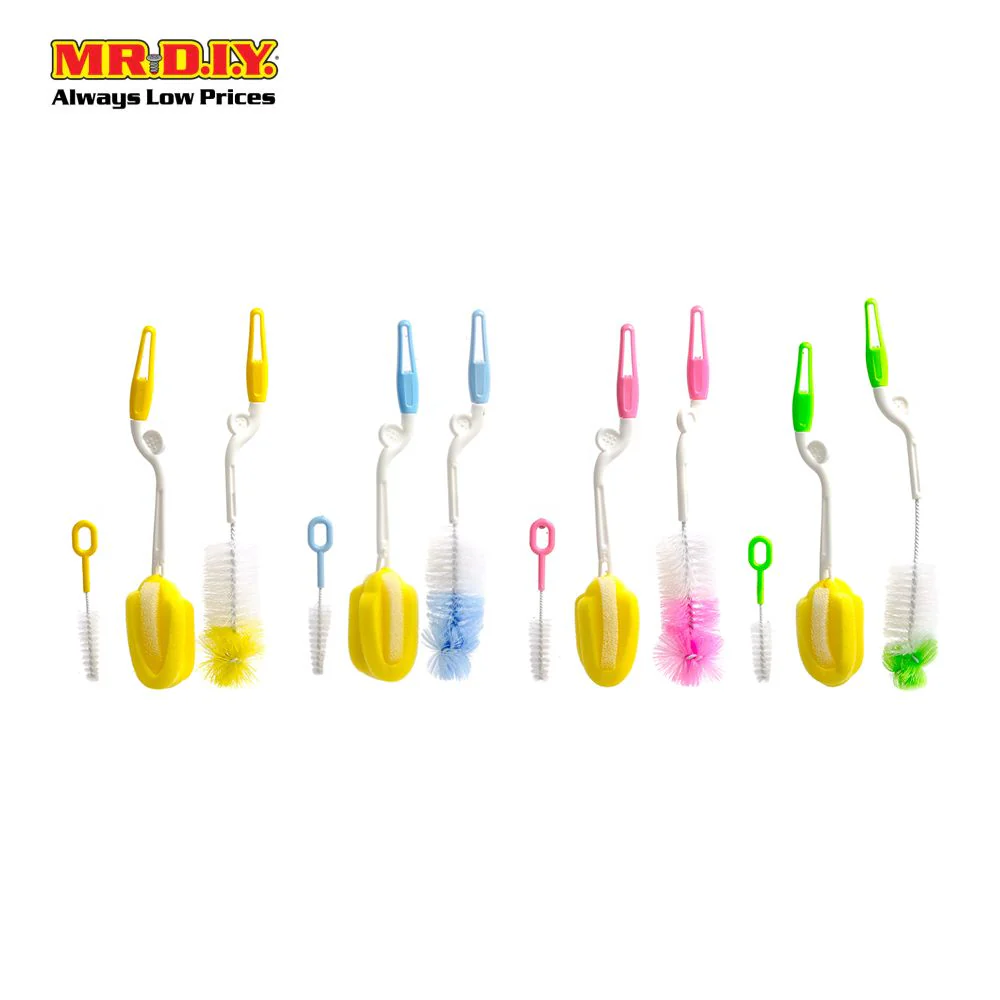 (MR.DIY) Baby Bottle Brush Cleaning Tools Set 3 in 1 - Image 2