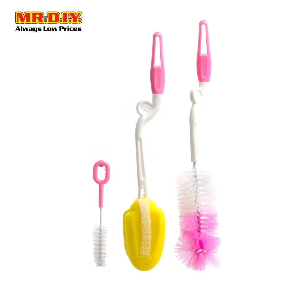 (MR.DIY) Baby Bottle Brush Cleaning Tools Set 3 in 1 - Image 7
