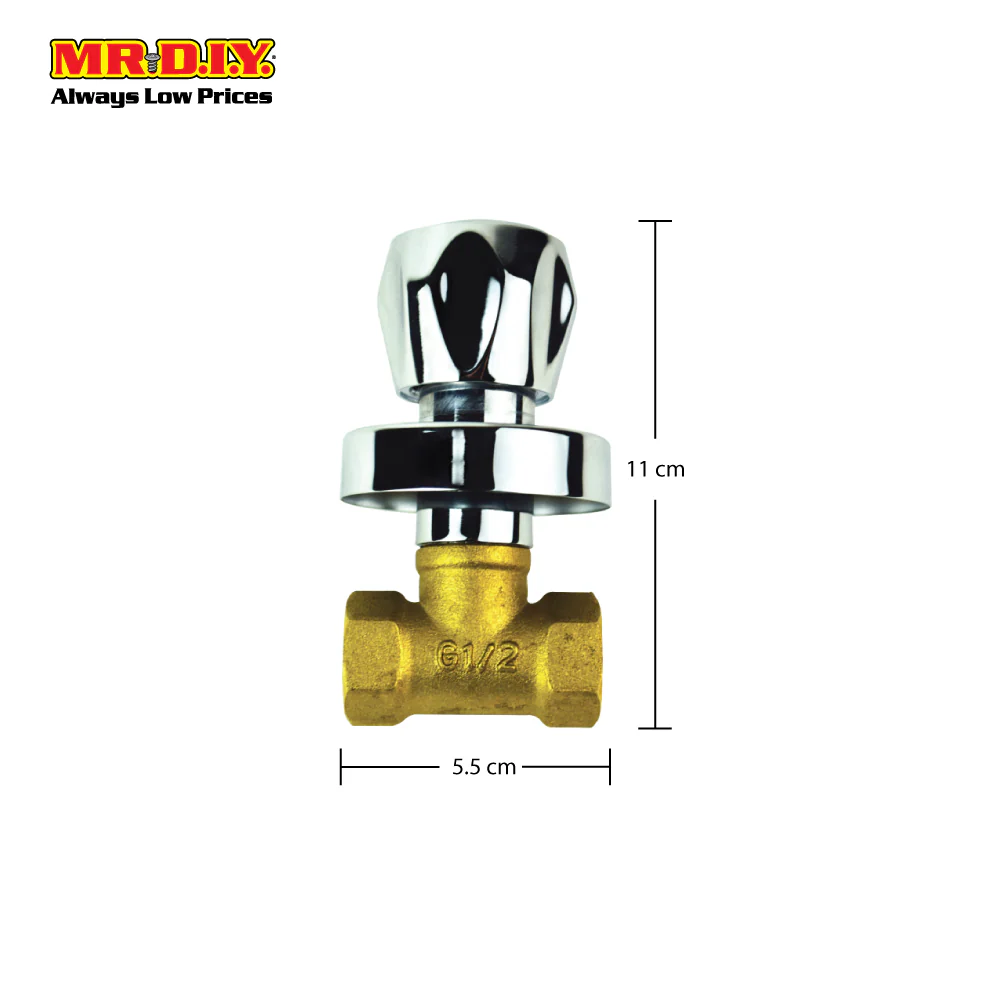 (MR.DIY) Brass Concealed Stop Cock Valve (1/2") - Image 4
