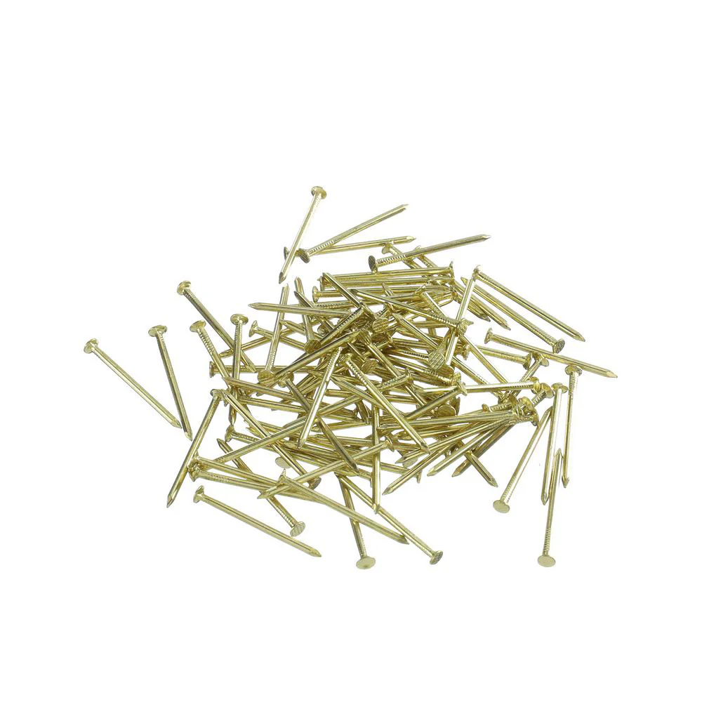(MR.DIY) Brass Plated Nails 1" - Image 2