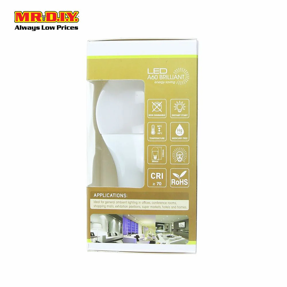 (MR.DIY) BRILLIANT LED Bulb Daylight 6W - Image 3