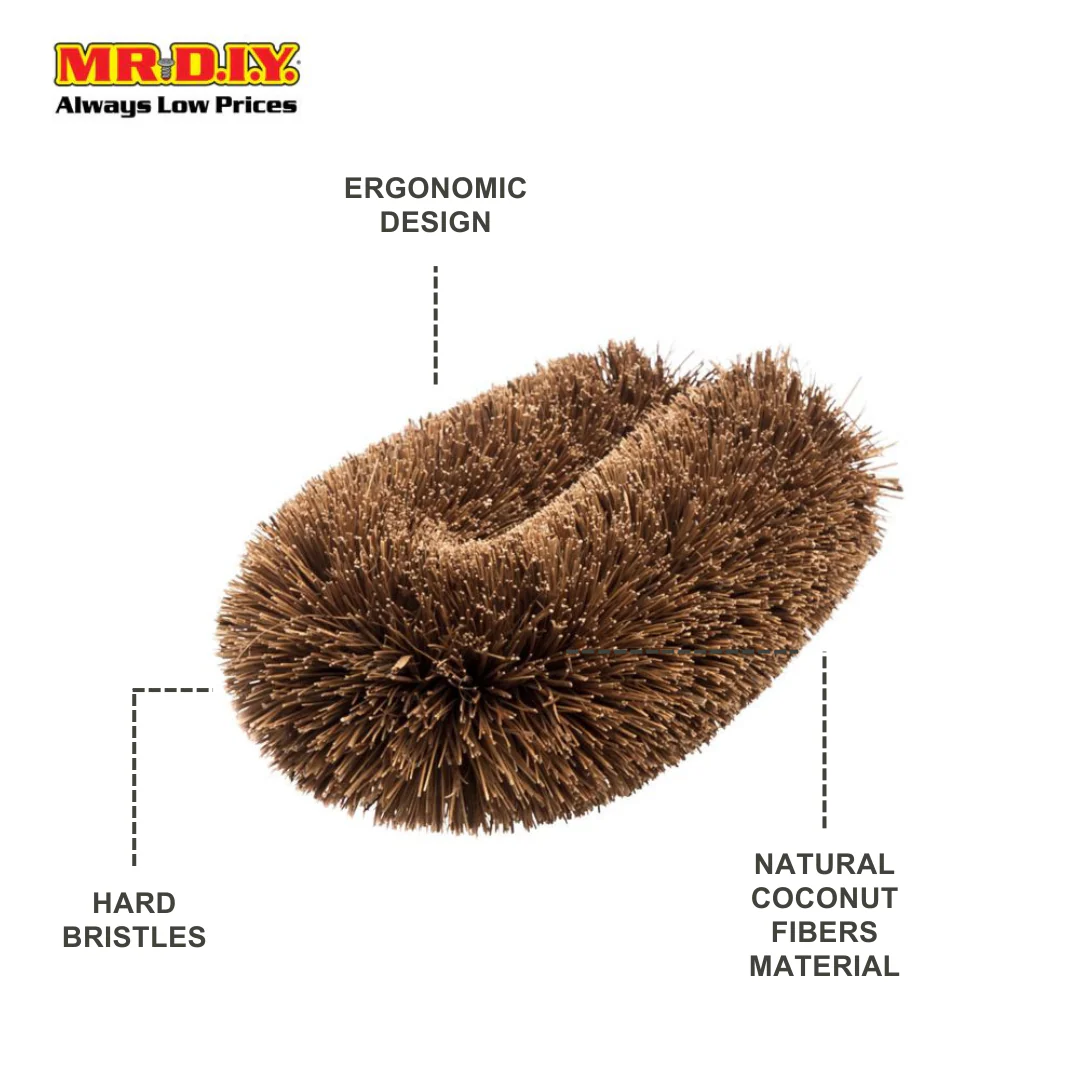 (MR.DIY) Multi-Purpose Coconut Fibers Abalone Brush Brown (10 x 6cm) - Image 6
