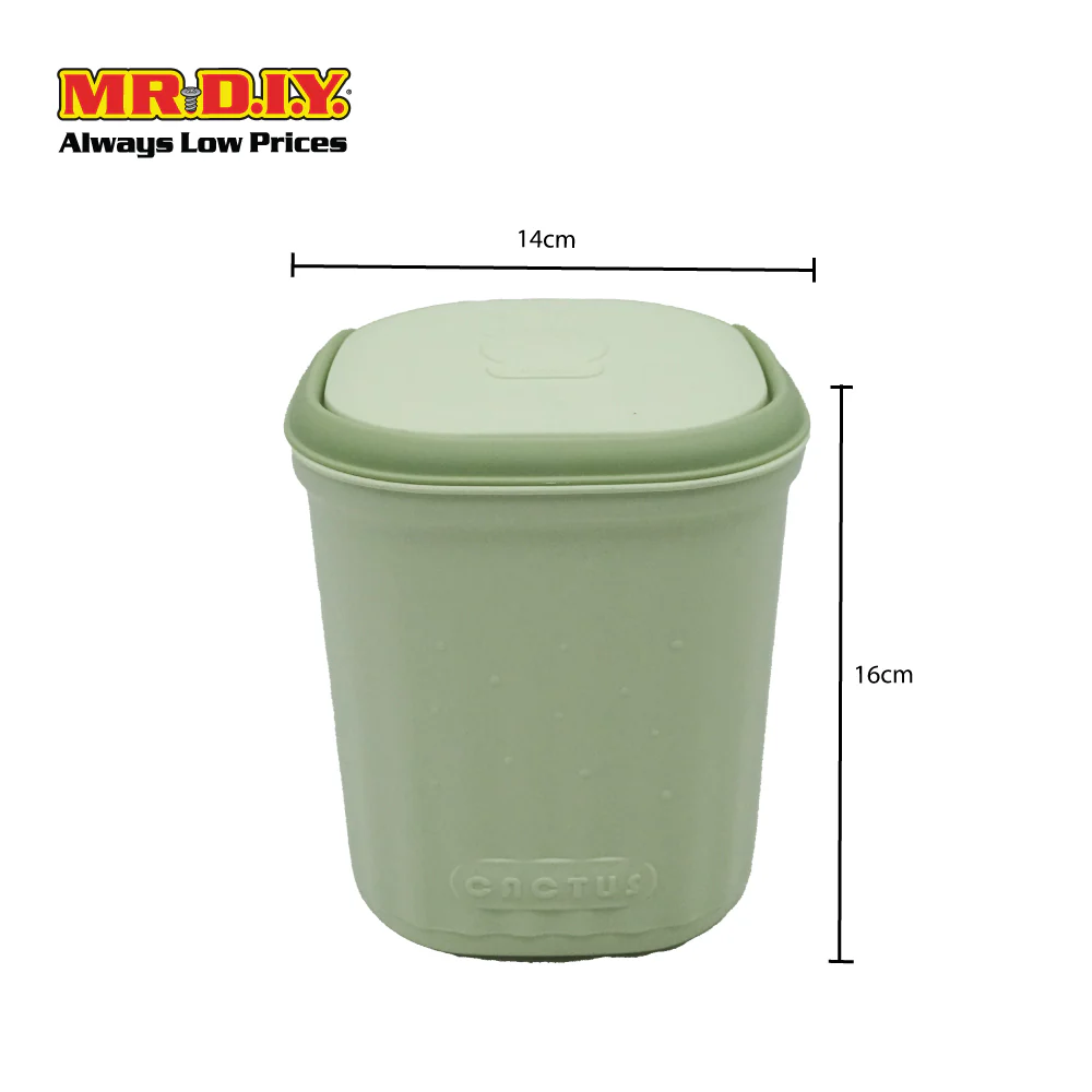 (MR.DIY) Cactus Desktop Dustbin (14cm x 14cm x 16cm) - Image 5