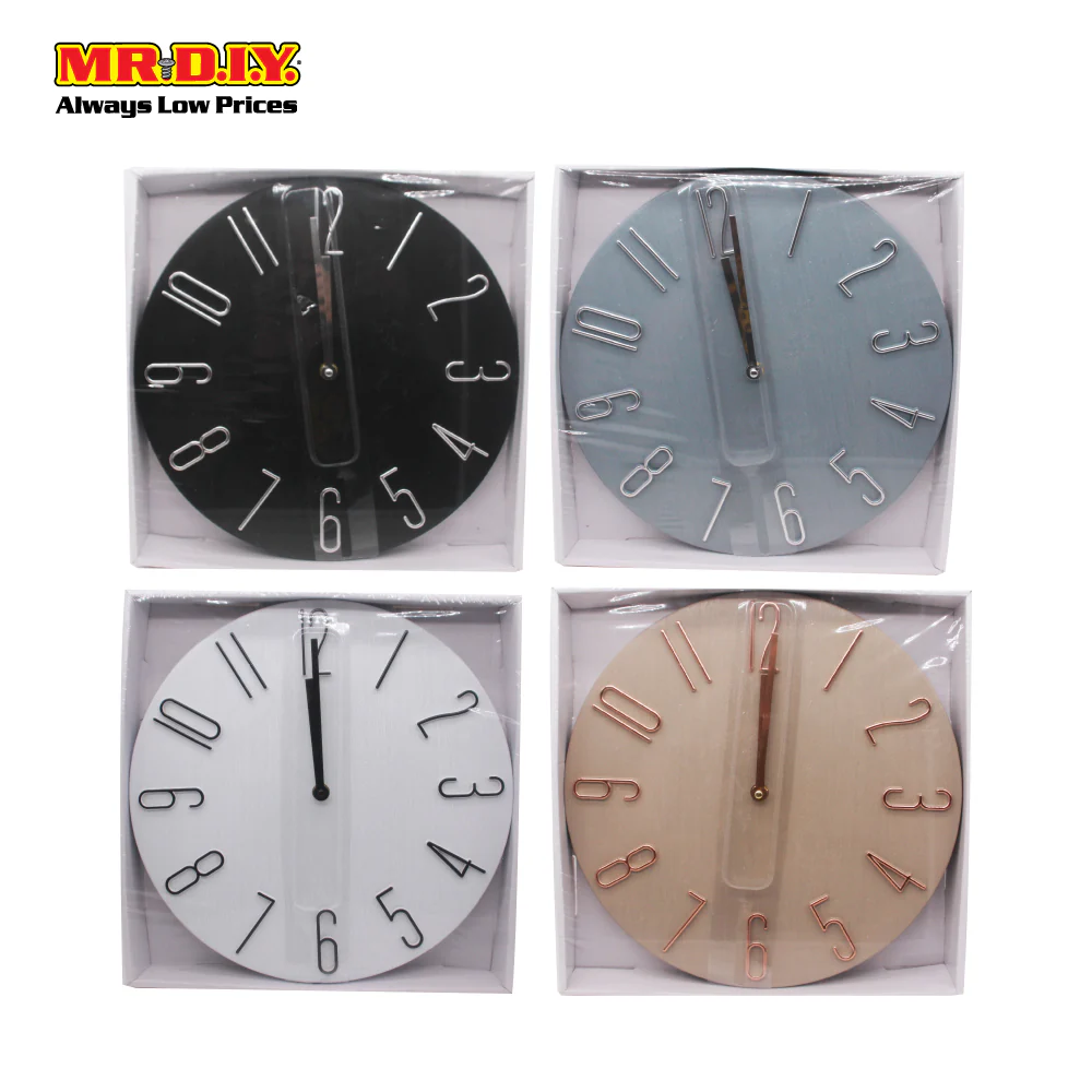 (MR.DIY) Circular Minimalistic Wall Clock WSH-0440-12 - Image 3