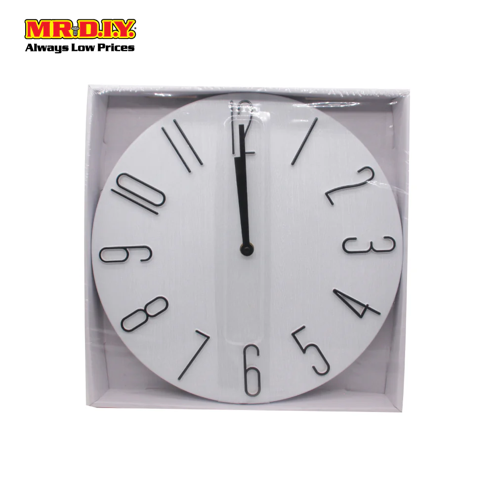 (MR.DIY) Circular Minimalistic Wall Clock WSH-0440-12 - Image 5