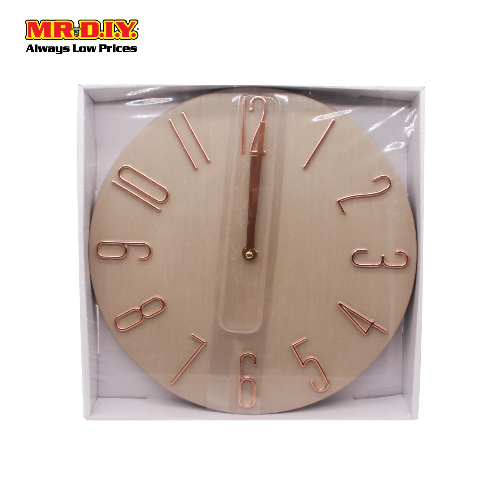 (MR.DIY) Circular Minimalistic Wall Clock WSH-0440-12 - Image 8