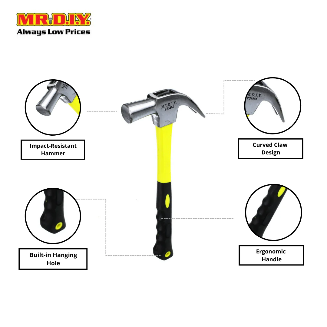(MR.DIY) Claw Hammer 23mm - Image 3