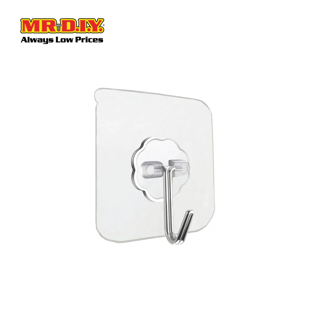 (MR.DIY) Clear Adhesive Wall Hook (6 pcs) - Image 3