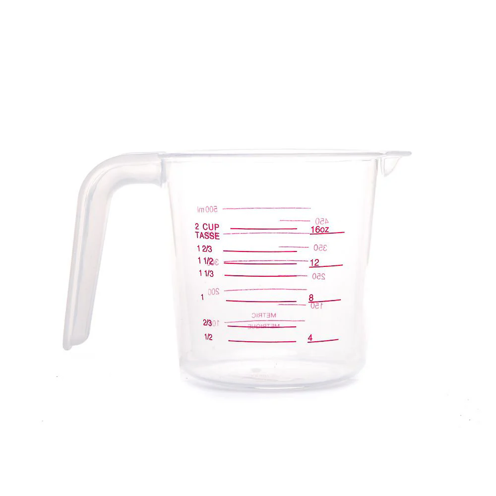 (MR.DIY) Clear Plastic Measuring Cup (500ml) - Image 2