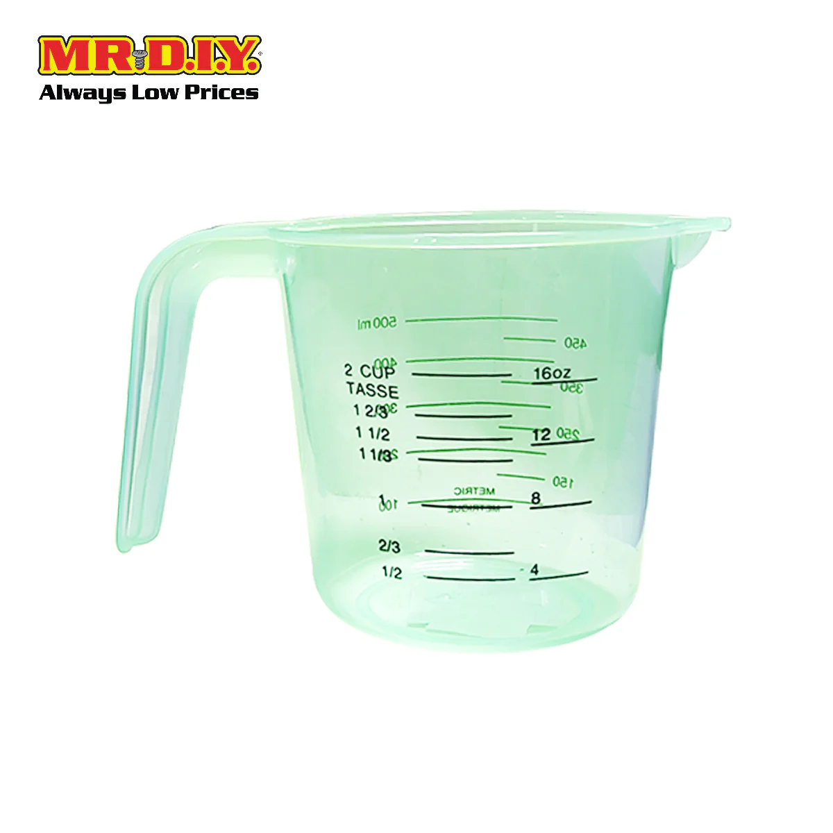 (MR.DIY) Clear Plastic Measuring Cup (500ml) - Image 7