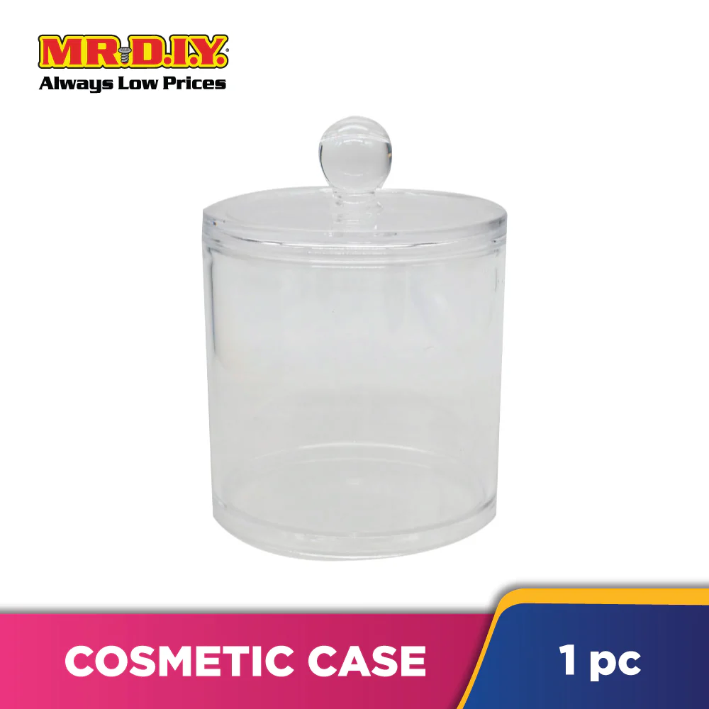 (MR.DIY) Clear Round Cosmetic Case (13 x 9cm) - Image 2