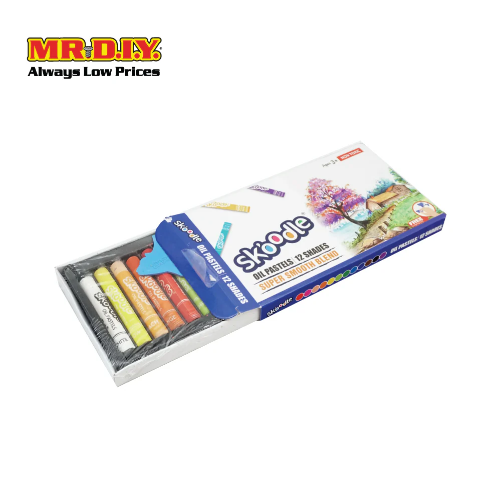 (MR.DIY) Coloring Oil Pastel (12colours) - Image 3