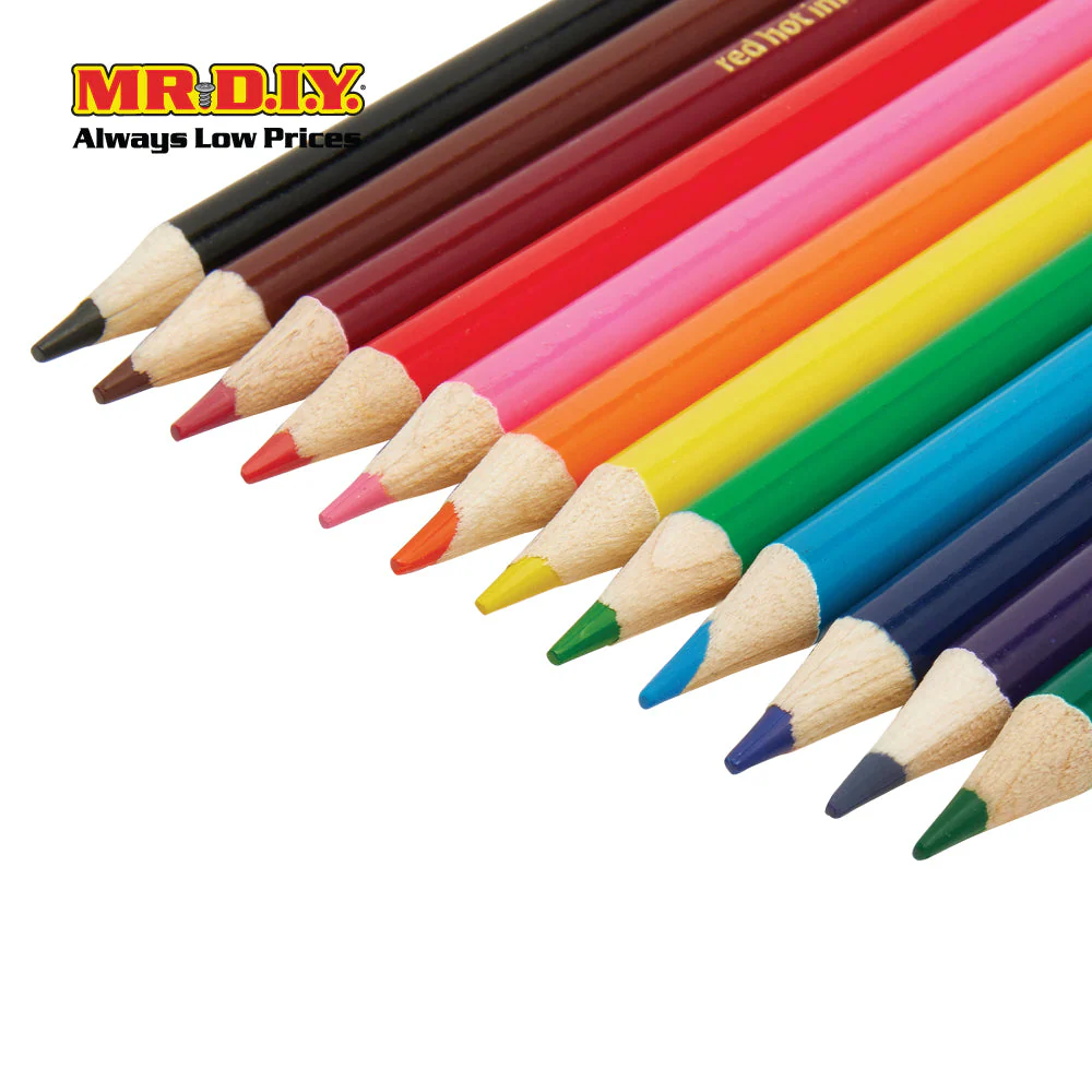 (MR.DIY) Colour Pencil Set (12 pcs) - Image 3
