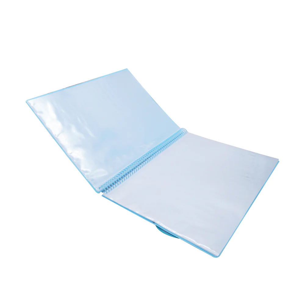 (MR.DIY) Cover 20 Pocket Spiral Binder Clear Book Display File - Image 2