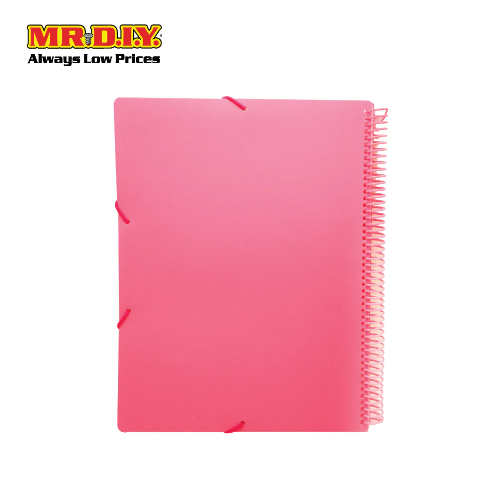 (MR.DIY) Cover 20 Pocket Spiral Binder Clear Book Display File - Image 6