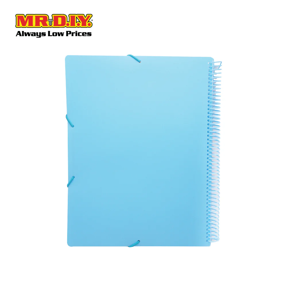 (MR.DIY) Cover 20 Pocket Spiral Binder Clear Book Display File - Image 7
