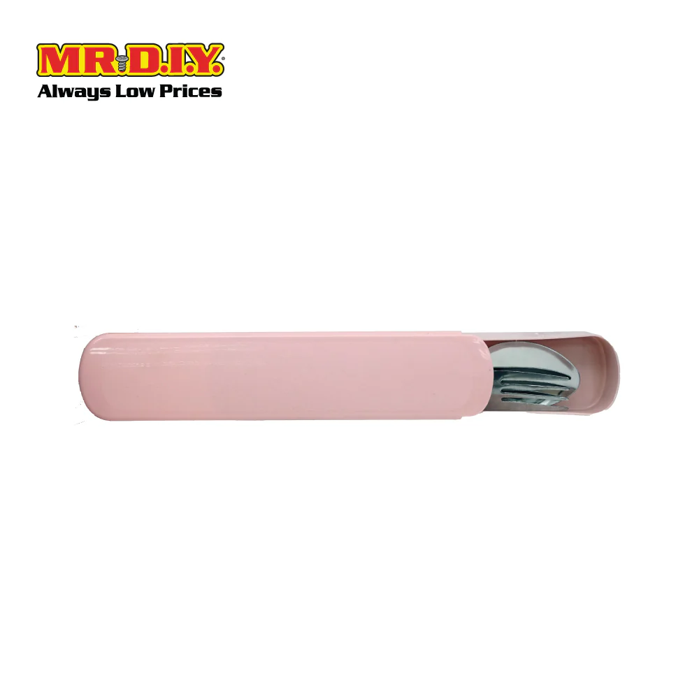 (MR.DIY) Cutlery Set Spoon & Fork With Cover - Image 2