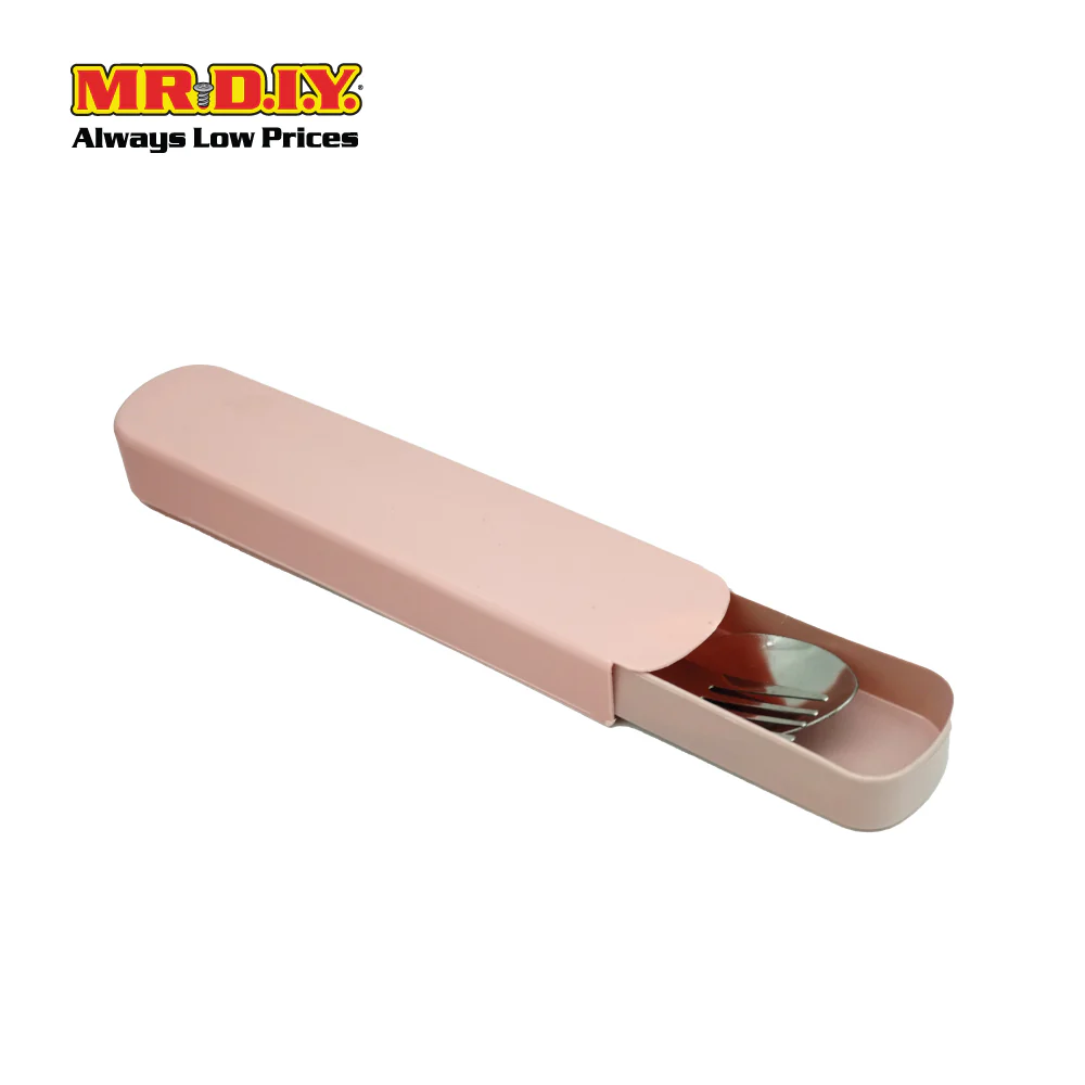 (MR.DIY) Cutlery Set Spoon & Fork With Cover - Image 8