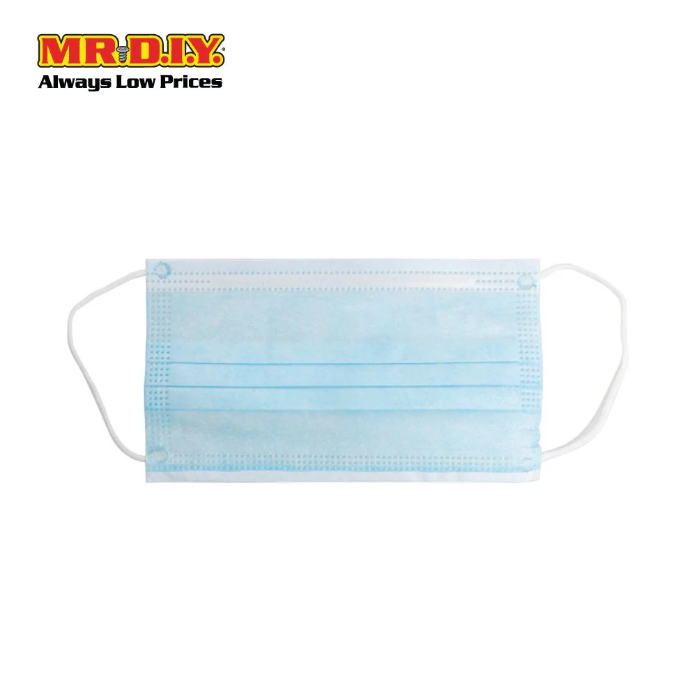 (MR.DIY) Disposable 3-Layer Filter Kids Face Mask (50pcs) -Blue - Image 2